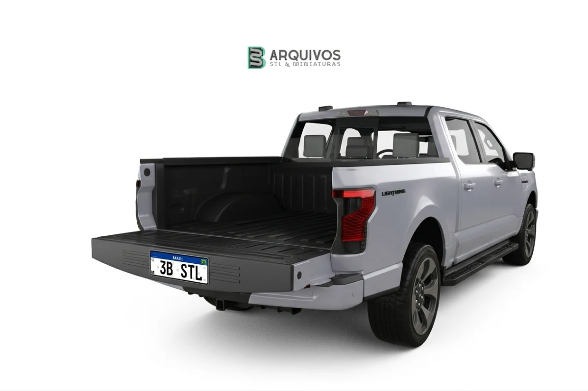 Modelo 3D STL - Ford F-150 Lightning Super Crew Cab Platinum 2021 — foto 4